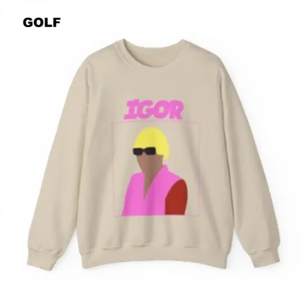 Tyler The Creator Inspired Light Pink Sweatshirt